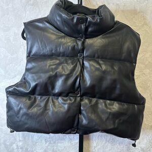 Simply Southern Shiny Black Vest
